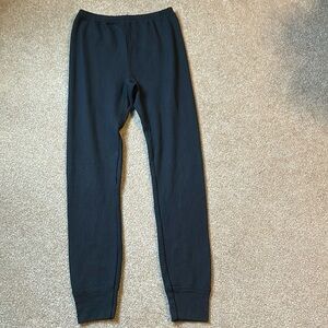 New girls black thermal long underwear layer